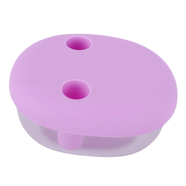 Caja De Refrigerios Sin Ensuciar Contenedor Reutilizable 2 En 1 Con Cubierta Para Dedos Incorporada Y Sello A Prueba De Fugas Para Refrigerios Secos, Nueces, Golosinas, Viajes