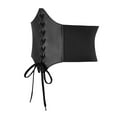 thumbnail image 2 of Corset Belt Renaissance Corsets for Women Black Corset Belt Elastic Waist Belts for Theme Party Costumes M, 2 of 6