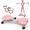 Pink, variant on Waist Twister Machine Exercise, 220 lb Ab Twist Board Anti-Slip Noiseless Twist Machine Pull Ropes Home Gym Fat Burn Waist Workout Women Men