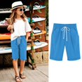 thumbnail image 2 of RUTAYY Toddler Children Casual Thin Outerwear Elastic Waistband Loose Knee Length Pants Kids Trouser Cute Pants, 2 of 4