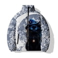 thumbnail image 3 of Chaquetas con estampado de gato musical para hombre, parkas de moda, abrigos de invierno casuales y versátiles para hombre, parka cómoda y cálida para hombre, 3 of 5