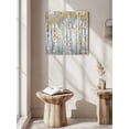 thumbnail image 5 of Wall Art Prints, Yellow Grey Forest Framed Canvas Prints for Bedroom Living Room Bathroom Office, Grey Modern Art Oil Painting Gallery Wrap Wall Art Poster for Gifts Home Decor 8"x8", 5 of 9