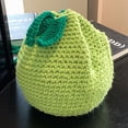 thumbnail image 1 of Bolso de ganchillo para mujer bolso de lana con cordón regalo con encanto en forma de naranja para amigos FLhrweasw Nuevo, 1 of 9