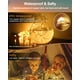 thumbnail image 5 of Fairy Lights HOBAYS, paquete de 20 unidades, funciona con pilas, 1 m, 20 LED, blanco cálido, 5 of 7