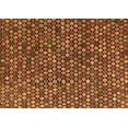 thumbnail image 1 of Ahgly Company Indoor Rectangle Abstract Orange Modern Area Rugs, 7' x 9', 1 of 4