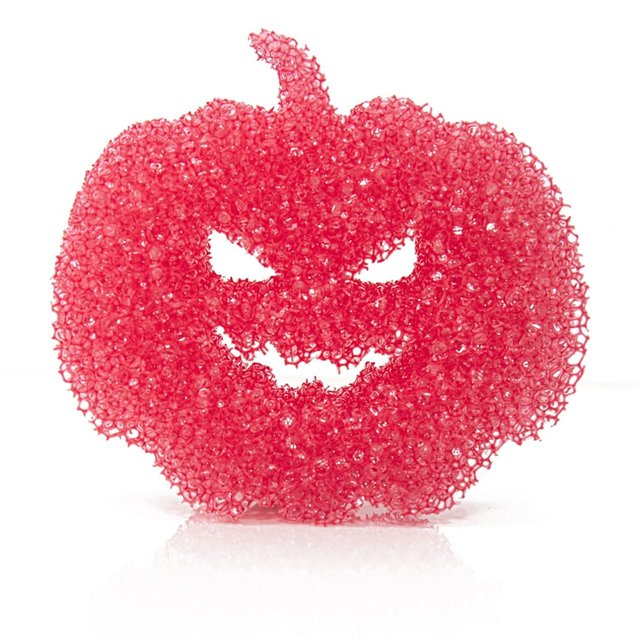 NAOJIE Kitchen Sponges,Halloween Pumpkin Decor,Dish Sponges,Halloween Pumpkin Warm Sponge Polyurethane Sponge Cleaning Sponge Temperature Sensitive - Red