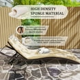 thumbnail image 5 of Gotland Patio Lounge Chair,3 Pieces Chaise Lounge Outdoor Folding leisure Lounge Chairs Including Table Rattan Patio Furniture Set,Sand, 5 of 7