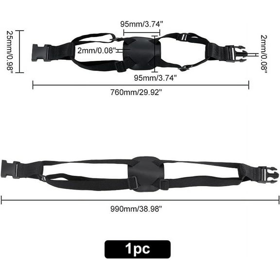Adjustable Luggage Straps Nylon Travel Bag Strap Black Travel Bag Bungee Elastic Strap Belt with Side Release Buckl