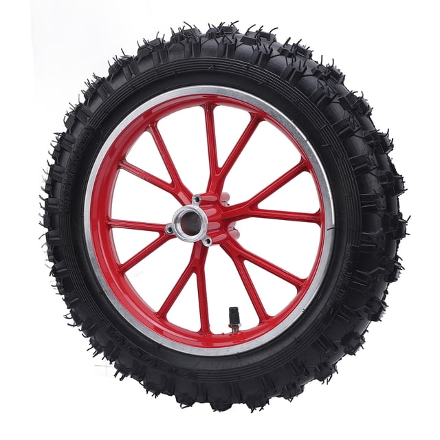 Neumático De 10 Pulgadas Con Tubo Y Cubo, Neumático De Rueda Delantera De 2.5-10 Para Mini Bicicletas De Tierra De Con 12 Mm De Desgaste De Rodamiento Marco De Metal De Goma