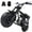 Black-01, variant on HOVERHEART Gas Mountain Bike, 105cc 4-Stroke Gas Powered Off Road Motorcycle (Model-MB001) with Led Lights, Disc Brake, Max Load 200Lbs, Up to 30Kph, NO OIL MIX REQUIRED