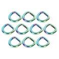 thumbnail image 1 of 10 anillas en D para bolso, anilla plana en D, accesorios resistentes para correa de cinturón de bolso 3.8x12.5x13.5mm, 1 of 9