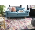 thumbnail image 3 of SAFAVIEH Madison Joella Abstract Area Rug, Red/Light Blue, 4' x 6', 3 of 8