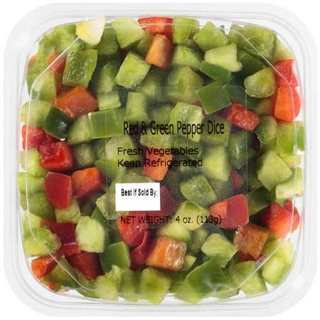 Caito Foods: Fresh Red & Green Pepper Dice, 4 oz