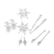 thumbnail image 5 of Juego de 10 adornos colgantes para de Navidad con purpurina transparente para fiestas, adornos decorativos para interiores, 5 of 9