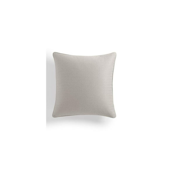 Hotel Collection Nid d'Abeille Treillis 18 x 18 Coussin Décoratif, Gris