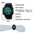 thumbnail image 4 of SKMEI Men's Digital Sports Watch Large Face Military Format Waterproof Stopwatch Alarm Wrist Watch, 4 of 9