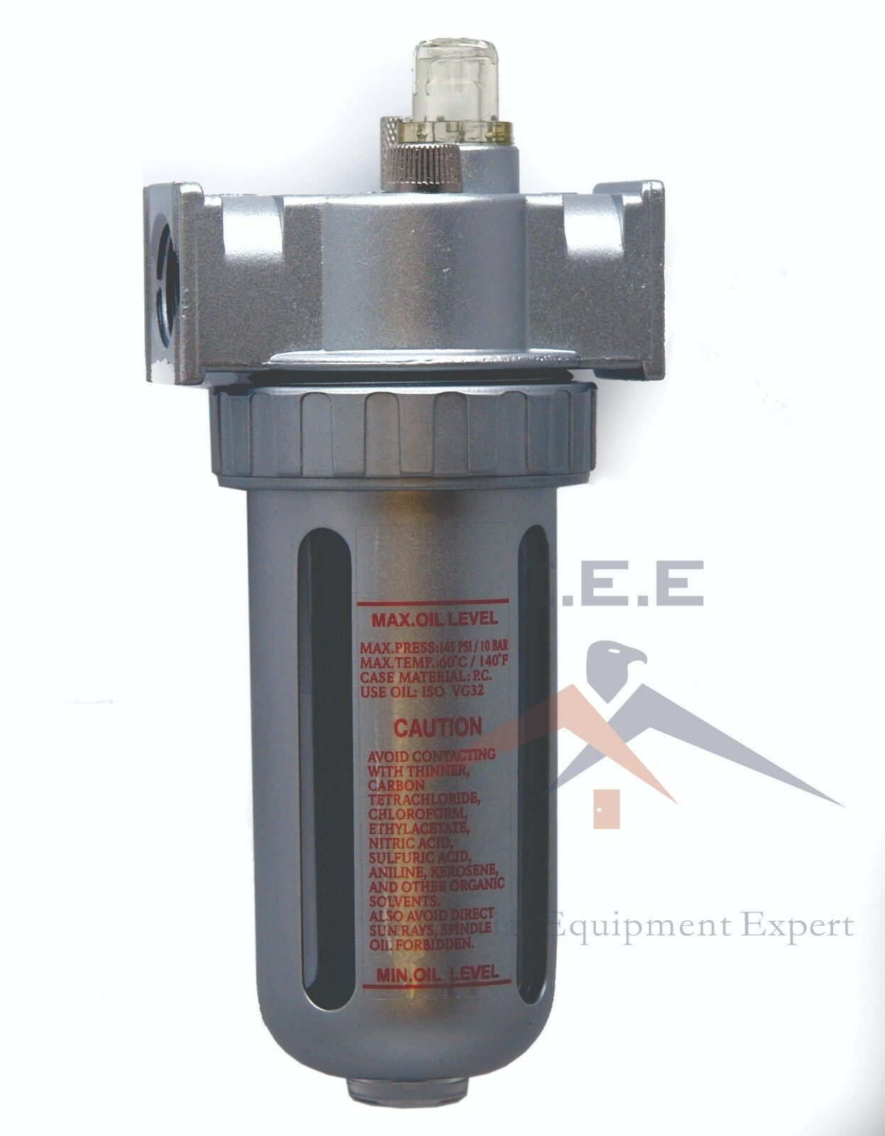 In-line OILER for Air Compressor TPC Pneumatics 1/2" Compressed Air LUBRICATOR 