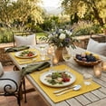 thumbnail image 7 of Sm:)e Yellow Placemats 12 x 18 Inch Set of 4, Seasonal Washable Kitchen Dining Table Decoration for Home Party,240g（0.53lb）, 7 of 7