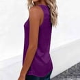 thumbnail image 3 of Uootdi Womens Satin Tank Tops Crisscross V Neck Sleeveless Solid Color Blouses Casual Loose Lightweight Soft Comfy Daily Wear Shirts Gift, 3 of 5