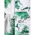 thumbnail image 7 of Nlife Women Puff Sleeve Floral Hawaiian Shirt V Neck Casual Tropical T-Shirt, 7 of 7