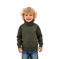thumbnail image 2 of Kids Turtleneck, Comdrip Kids Winter Soft Warm Sweater Pullover Tops Turtleneck Cable Knit Sweater Kids Knit Sweater Green 150, 2 of 6