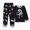 Black, variant on NOLDARES Toddler Baby Boy Clothes Long Sleeve Sweatshirt Pants Set Fall Winter Outfits(M548-Grey)