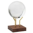 thumbnail image 1 of Display Stand  Wooden Collections Display Stand  Brass Arm Exhibit Stand  Minerals Rocks Display Holder with Wooden Square Base  for Home Office Decorations, 1 of 6