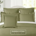 thumbnail image 4 of (2 pack) Nestl Pillow Sham Set of 2, Premium 1800 Series Double Brushed Bed Pillow Cases, Sage Green, Euro 26" X 26", 4 of 6