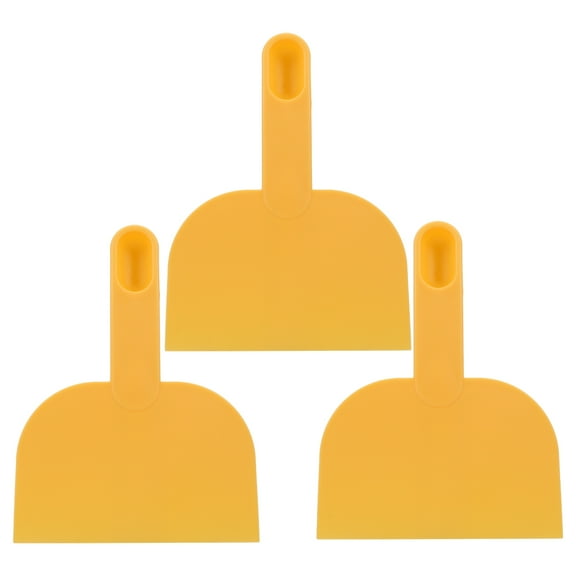 Gymnture 3pcs Yellow Plastic Pie/Cake/Pizza Spatula Set