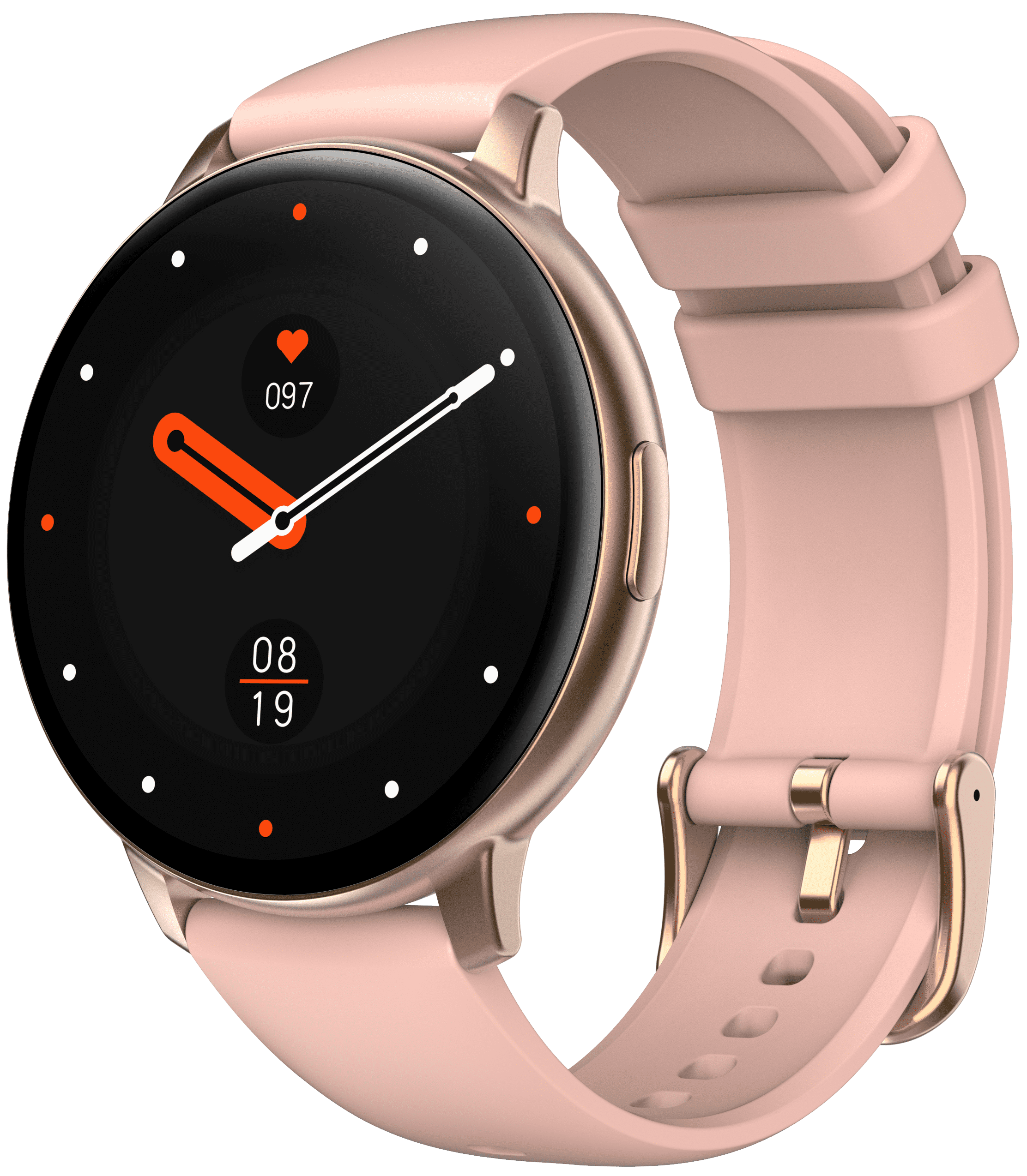 3Plus LIRA Men Women's w/BONUS BAND Smartwatch (Rose Gold)-Make calls/ Heart Rate/ Sleep Monitor/ Notifications/ Assisted GPS/ IP68 Water Resistance/ 100+ Workouts/ Activity Tracking/ iOS & Android