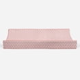 thumbnail image 6 of Bacati - Olivia Triangles Coral Quilted Muslin Changing Pad Cover, 6 of 10