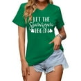 thumbnail image 2 of RTKFRFL Womens St Patrick'S Shirts Let The Shenanigans Begin Shirt Lucky T Shirt Shamrock Tee Funny Sayings Tops, 2 of 4