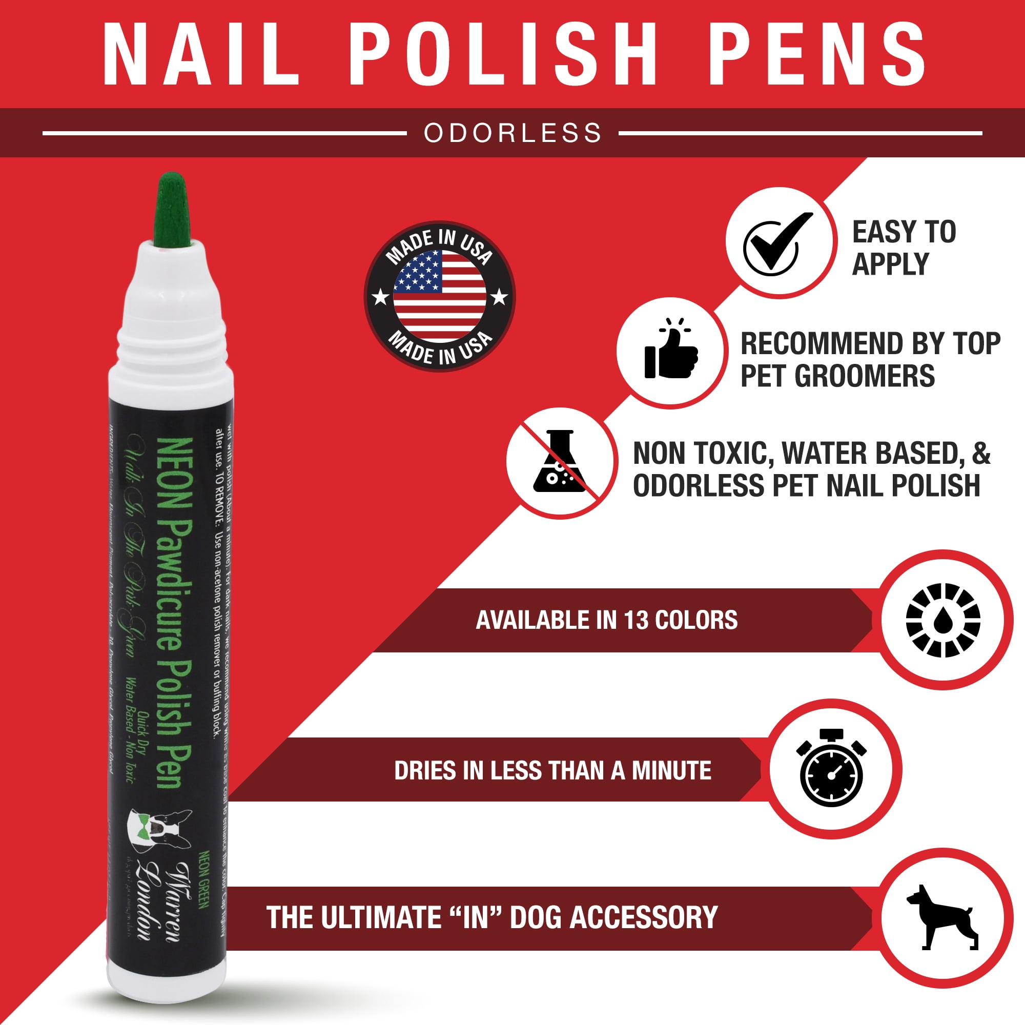 Warren london pawdicure polish cheap pen