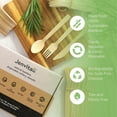 thumbnail image 4 of 100% Bamboo Utensils Set - 100x Compostable Cutlery Set (50 Compostable Forks, 25 Disposable Spoons, 25 Biodegradable Knives) | Bamboo Silverware | FSC Certified for Weddings, Camping, Party, 4 of 4