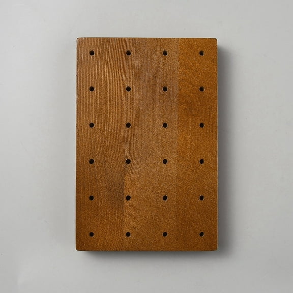 Rectangle Wood Crochet Blocking Board Knitting Loom for Knitting Making Camel 15x10x1.8cm Hole: 3mm