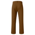 thumbnail image 5 of Kureaily Male Casual Business Solid Slim Pants Zipper Fly Pocket Cropped Pencil Pant Trousers, 5 of 5