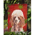 thumbnail image 3 of Carolines Treasures SC9747GF Rouge Miniature Caniche Rouge Flocons de Neige Vacances Drapeau Jardin Taille, 3 of 3