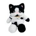 thumbnail image 3 of Linda mochila rellena gato mochila mochila ligera mochila de viajes de viaje para niñas de la fiesta para niños aniversario regalo de cumpleaños negro, 3 of 10