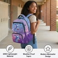 thumbnail image 6 of Aplkyhs Backpack for Kids 9-12 School Bag Lightweight Durable Bookbag for Daily School Travel Cute Galaxy Axolotl, 6 of 7