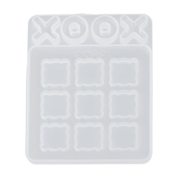 Tic Tac Toe Molds for Resin Casting Small O X Board Game Silicone Mold DIY Craft