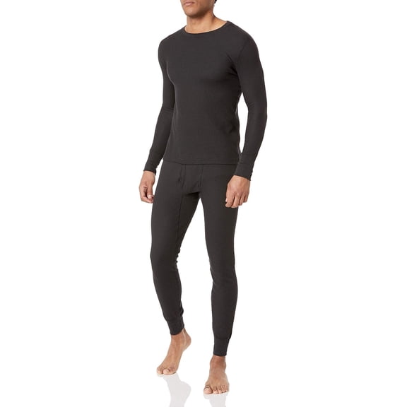 SMZ mens Recycled Waffle Thermal Underwear Set (Top and Bottom)