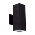 thumbnail image 2 of Aplique de pared para exteriores, IP44, color negro, 2 luces E27, 10W, 2 of 5