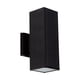 thumbnail image 2 of Aplique de pared para exteriores, IP44, color negro, 2 luces E27, 10W, 2 of 5