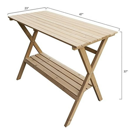 Hamptons Collection Simple Potting Bench Console Table