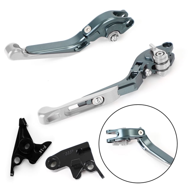 Levier d'Embrayage de Frein Réglable et Extensible pour Trident 2022 Bobber 17-19 Tiger 800 Argent