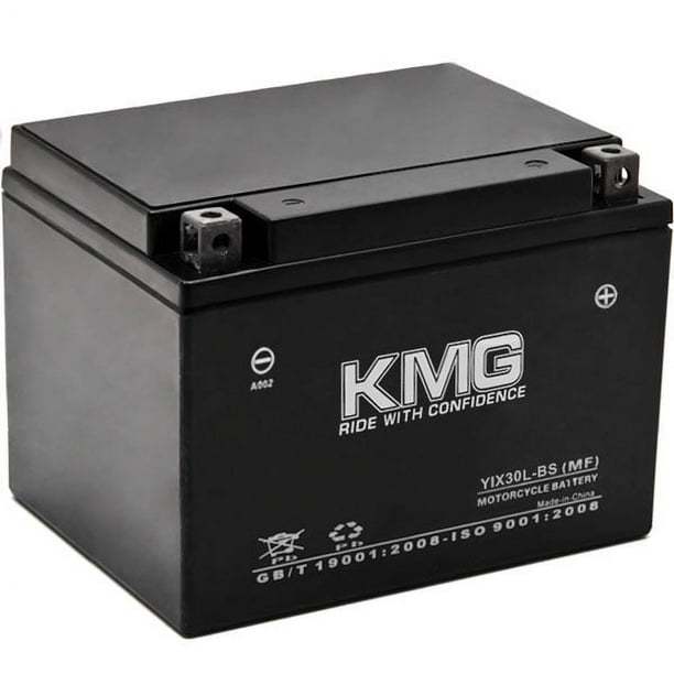 KMG Batterie YIX30L-BS Compatible avec Polaris 800 Ranger 2010-2011 Batterie Scellée Sans Entretien Batterie de Remplacement 12V Haute Performance Moto Moto ATV Scooter Motoneige Motomarine