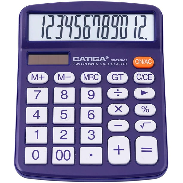 Calculadora de escritorio de 12 digitos con gran pantalla LC CATIGA CATIGA