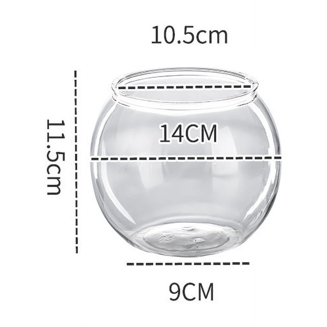 Acuario de pecera transparente, micropaisaje, paisajismo, plástico, resistente al tacto, resistente a caídas, tanque para tortugas, multifuncional, pequeño, de escritorio, tanque para peces de colores