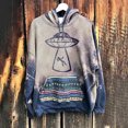 thumbnail image 2 of Tops estampados con capucha Retro para hombres y mujeres, suéter, letras estampadas con sol y luna, Tops desgastados estampados Pompotops gfhjh7273, 2 of 5