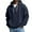 280#Navy, variant on Mens Hoodies Pullover Quarter Zip Casual Long Sleeve Drawstring Waffle Knit Hooded Sweatshirt Mint Green L